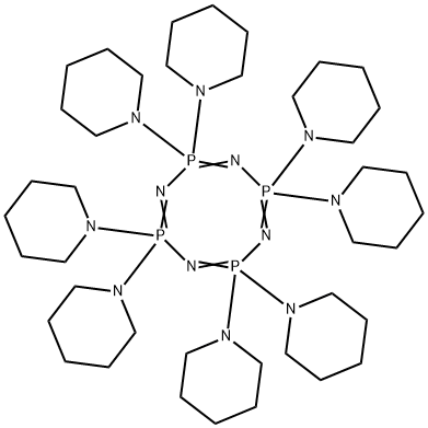 2,2,4,4,6,6,8,8-octakis(1-piperidyl)-1,3,5,7-tetraza-2$l^{5},4$l^{5},6 $l^{5},8$l^{5}-tetraphosphacycloocta-1,3,5,7-tetraene 结构式