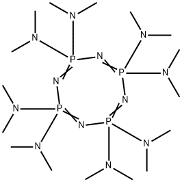 2,2,4,4,6,6,8,8-Octakis(dimethylamino)-1,3,5,7-tetraaza-2,4,6,8-tetraphospha(V)cyclooctane-1,3,5,7-tetrene 结构式