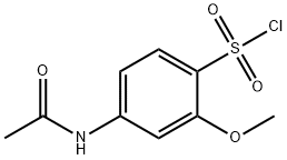 4-乙酰氨基-2-甲氧基苯磺酰氯 结构式