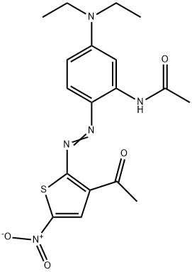 Acetamide, N-2-(3-acetyl-5-nitro-2-thienyl)azo-5-(diethylamino)phenyl- 结构式