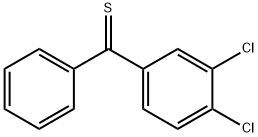 (3,4-dichlorophenyl)(phenyl)methanethione 结构式