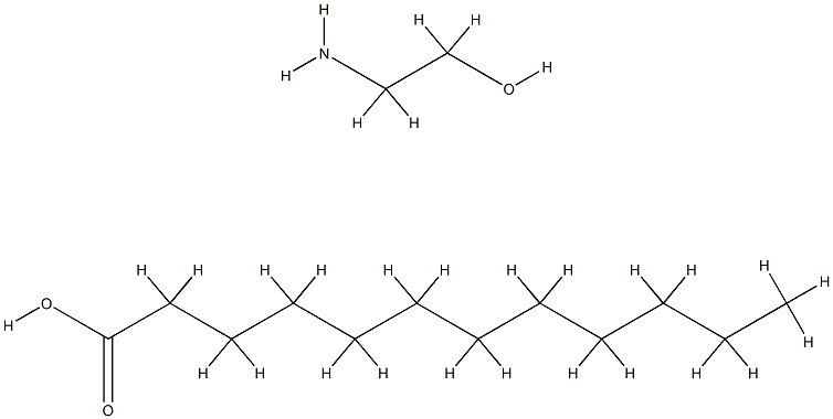 lauric acid, compound with 2-aminoethanol (1:1) 结构式