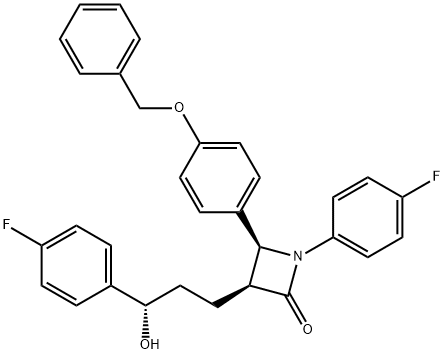 4a€-O-Benzyloxy (3S,4S)-Ezetimibe 结构式