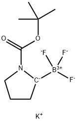 Potassium 1-N-Boc-pyrrolidin-2-yltrifluoroborate 结构式
