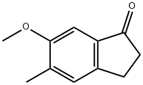 6-Methoxy-5-methyl-indan-1-one 结构式