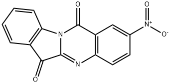 2-nitroindolo[2,1-b]quinazoline-6,12-dione 结构式