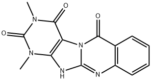 Purino[8,7-b]quinazoline-2,4,6(1H,3H,11H)-trione,  1,3-dimethyl-  (9CI) 结构式