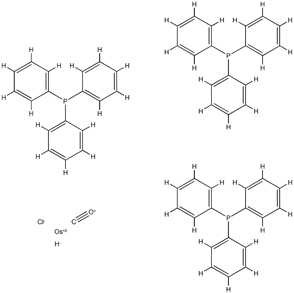 carbonylchlorohydrotris(triphenylphosphine)osmium 结构式