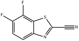 2-Benzothiazolecarbonitrile,6,7-difluoro-(9CI) 结构式