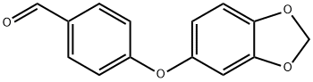 4-(3,4-亚甲二氧基苯氧基)苯甲醛 结构式