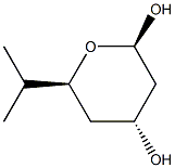 2H-Pyran-2,4-diol,tetrahydro-6-(1-methylethyl)-,[2R-(2alpha,4bta,6alpha)]-(9CI) 结构式