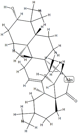 3β,15β,16α-Trihydroxyolean-12-en-28-oic acid γ-lactone 结构式