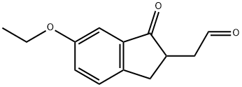 1H-Indene-2-acetaldehyde,6-ethoxy-2,3-dihydro-1-oxo-(9CI) 结构式
