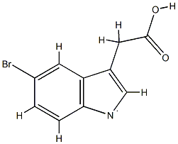 1H-Indol-1-yl,5-bromo-3-(carboxymethyl)-(9CI) 结构式