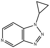 1-cyclopropyl-1H-[1,2,3]triazolo[4,5-c]pyridine 结构式