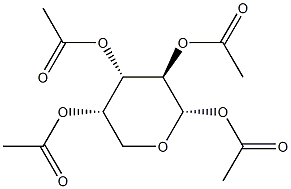 1-O,2-O,3-O,4-O-Tetraacetyl-α-L-arabinopyranose 结构式