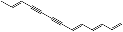 1,3,5,11-Tridecatriene-7,9-diyne, (E,E,E)- 结构式