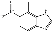 4-甲基-5-硝基 - -1H-苯并咪唑 结构式