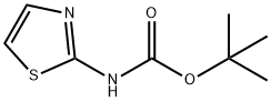 2 -(N-甲酸叔丁酯)氨基噻唑 结构式