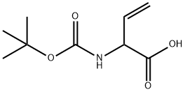 2-((叔丁氧羰基)氨基)丁-3-烯酸 结构式