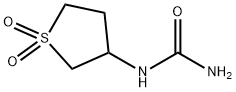(1,1-二氧代-1Λ6-硫杂环戊烷-3-基)脲 结构式
