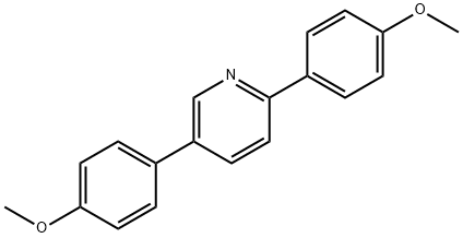 2,5-双-(4-甲氧基苯基)-吡啶 结构式