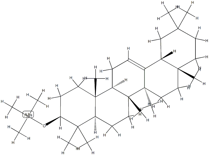 [(Olean-12-en-3β-yl)oxy]trimethylsilane 结构式