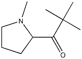 1-Propanone,2,2-dimethyl-1-(1-methyl-2-pyrrolidinyl)-(9CI) 结构式