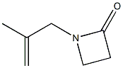 2-Azetidinone,1-(2-methyl-2-propenyl)-(9CI) 结构式