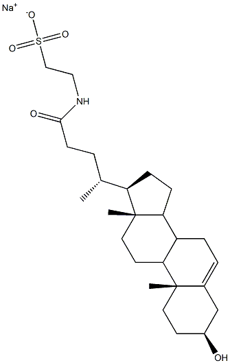 tauro-3 beta-hydroxy-5-cholenoate 结构式