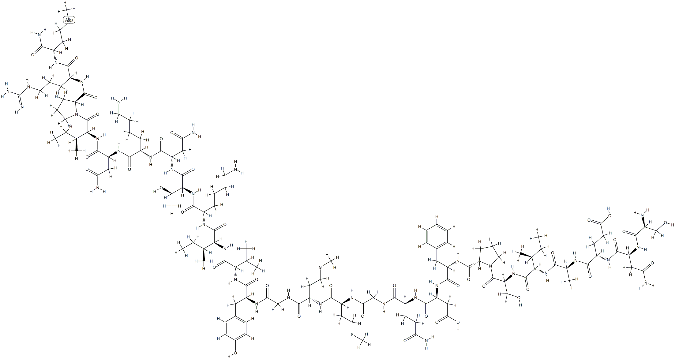 ECDYSIS-TRIGGERING HORMONE (MANDUCA SEXTA) 结构式