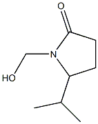 2-Pyrrolidinone,1-(hydroxymethyl)-5-(1-methylethyl)-(9CI) 结构式