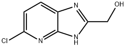 (5-氯-3H-咪唑并[4,5-B]吡啶-2-基)甲醇 结构式