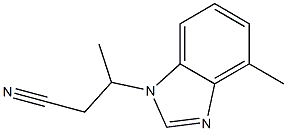 1H-Benzimidazole-1-propanenitrile,beta,4-dimethyl-(9CI) 结构式