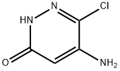 5-氨基-6-氯-3-哒嗪酮 结构式