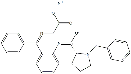 R-甘氨酸席夫碱NI(II)复合物 [NI-(R)-BPB-GLY] 结构式
