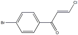 (E)-4'-Bromo-β-chloroacrylophenone 结构式