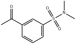 3-乙酰-N,N-二甲基苯-1-磺酰胺 结构式