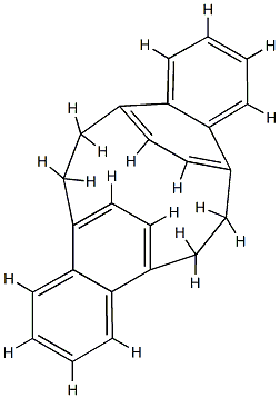 anti-(5,16:8,13)-Diethenodibenzo[a,g] cyclododecene 6,7,14,15-tetrahyd ro- 结构式