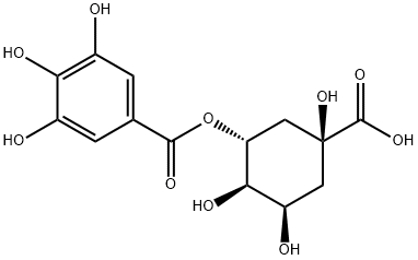 3-没食子酰基奎宁酸 结构式