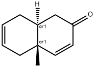 2(1H)-Naphthalenone,4a,5,8,8a-tetrahydro-4a-methyl-, (4aR,8aS)-rel- 结构式