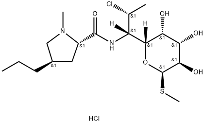 盐酸克林霉素7-差向克林霉素 结构式