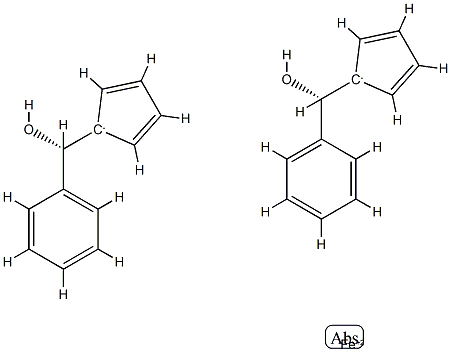 (R,R)-1,1'-双(羟基苯基)甲基)二茂铁 结构式