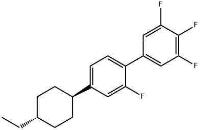 4-(trans-4-Ethylcyclohexyl)-2,3′,4′,5′-tetrafluorbiphenyl 结构式