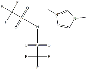 1,3-二甲基咪唑双(三氟甲磺酰)亚胺盐 结构式