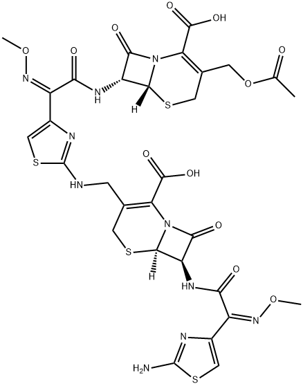 头孢噻肟杂质F 结构式