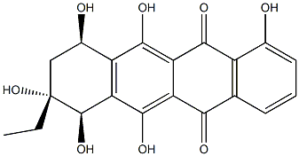 alpha-Rhodomycinone 结构式