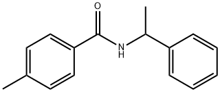 4-methyl-N-(1-phenylethyl)benzamide 结构式