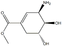 1-Cyclohexene-1-carboxylicacid,3-amino-4,5-dihydroxy-,methylester,[3R- 结构式