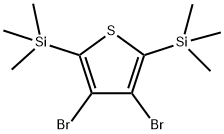 2,5-双(三甲基硅基)二溴噻吩 结构式